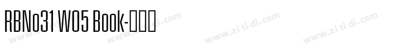 RBNo31 W05 Book字体转换